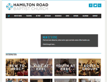 Tablet Screenshot of hamiltonroadbaptist.com